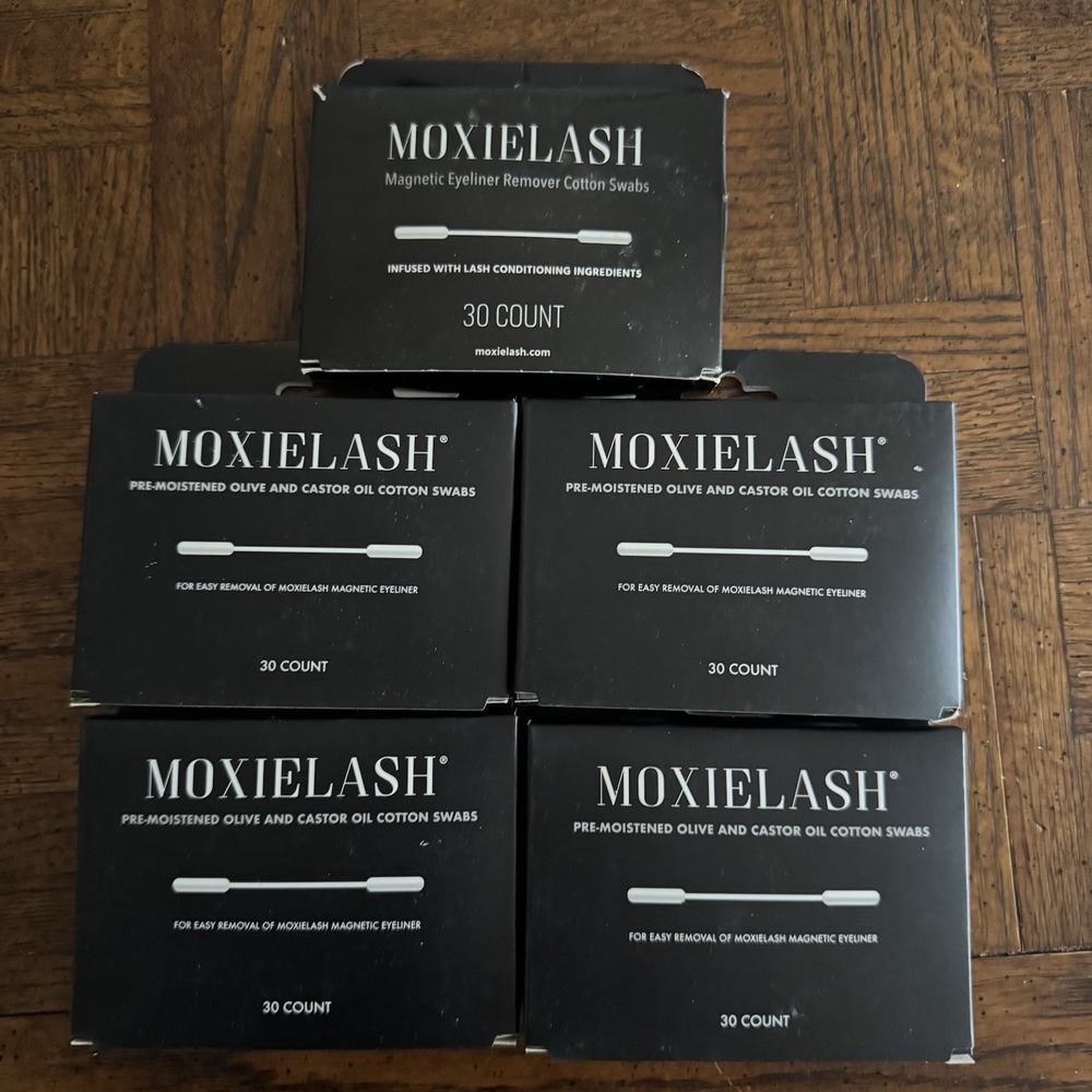 MoxieLash Magnetic Eyeliner Remover Cotton Swabs 30 Ct‎ Lot of 5 Boxes